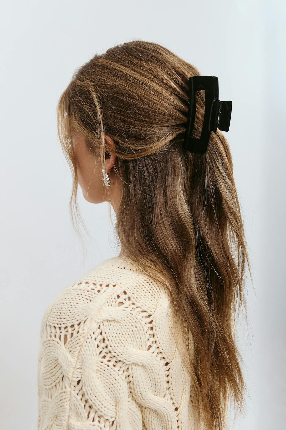 Square hair clip