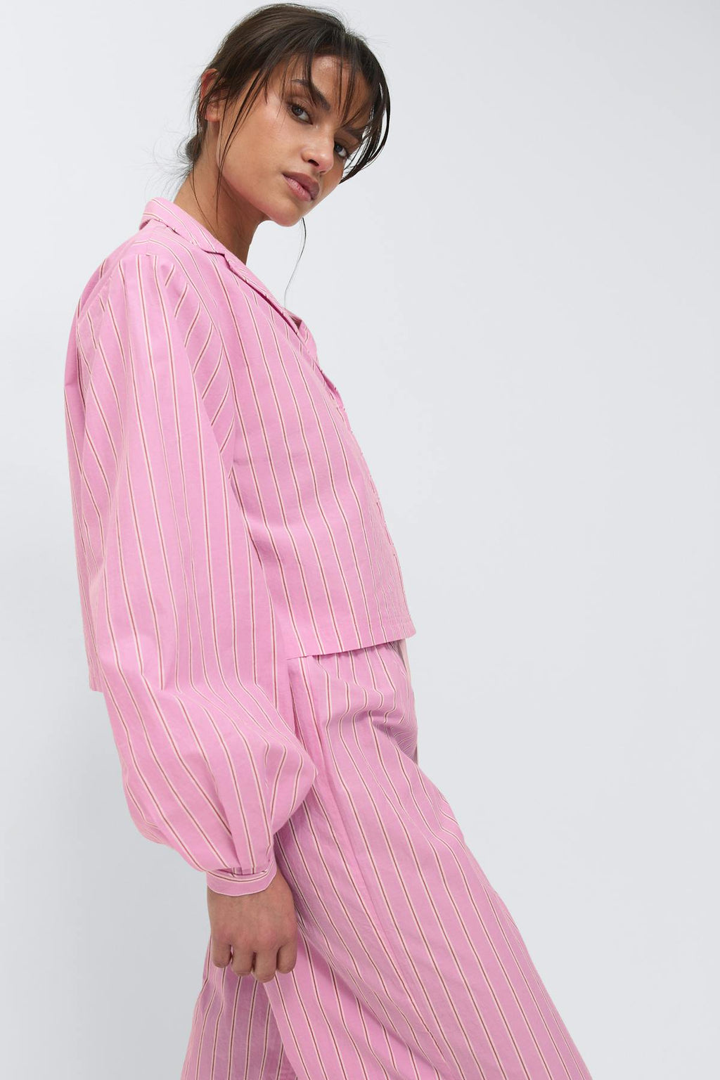 Poplin pyjamas shirt