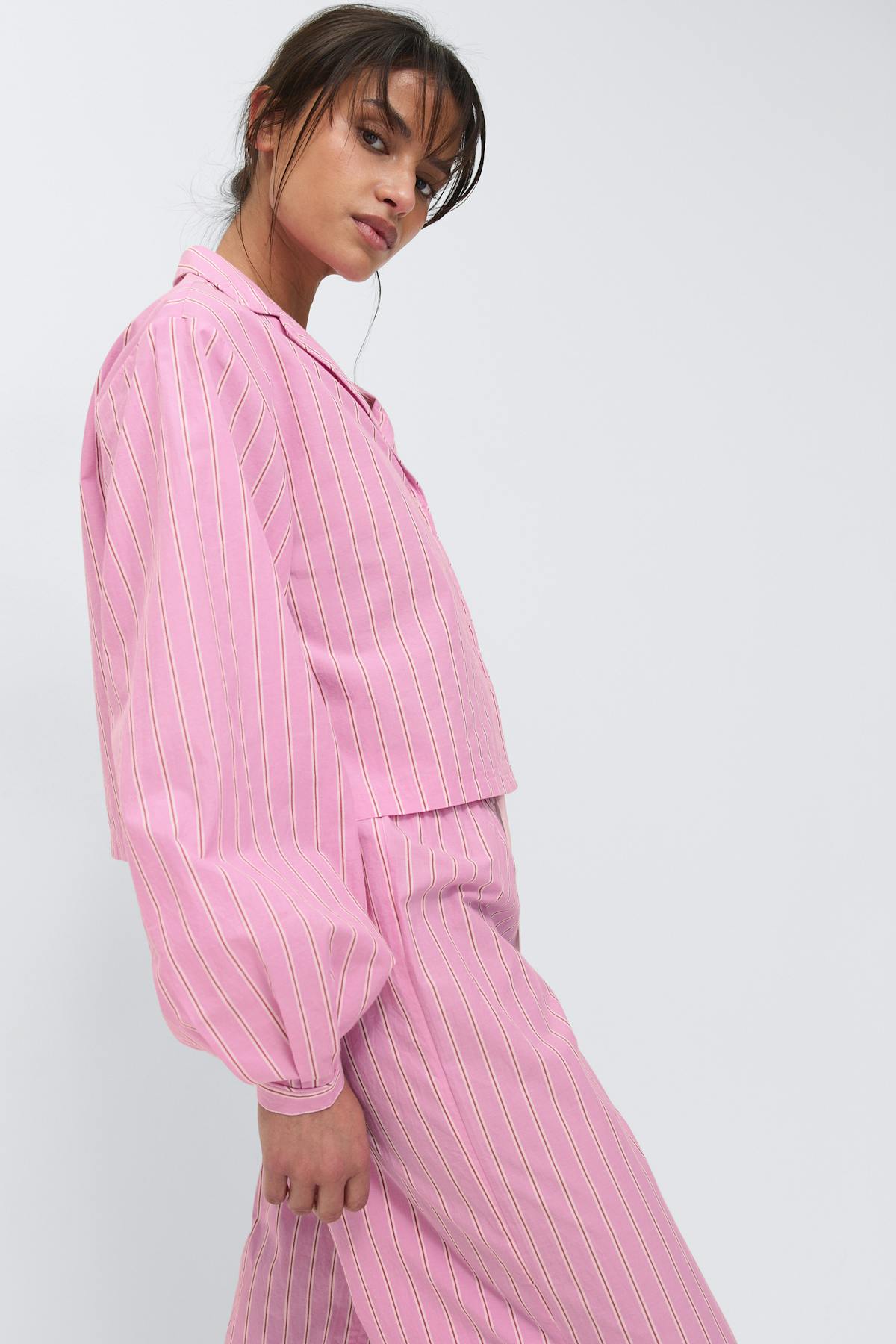 Poplin pyjamas shirt