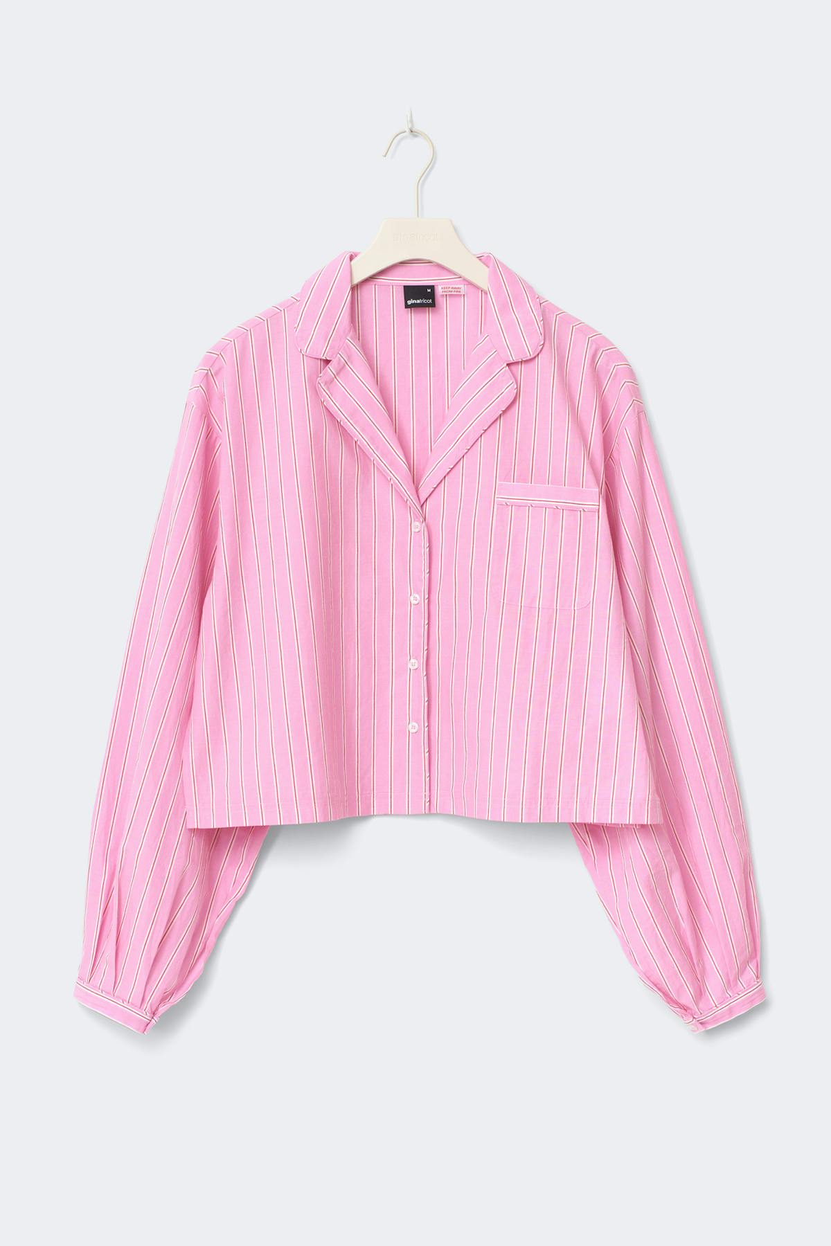 Poplin pyjamas shirt