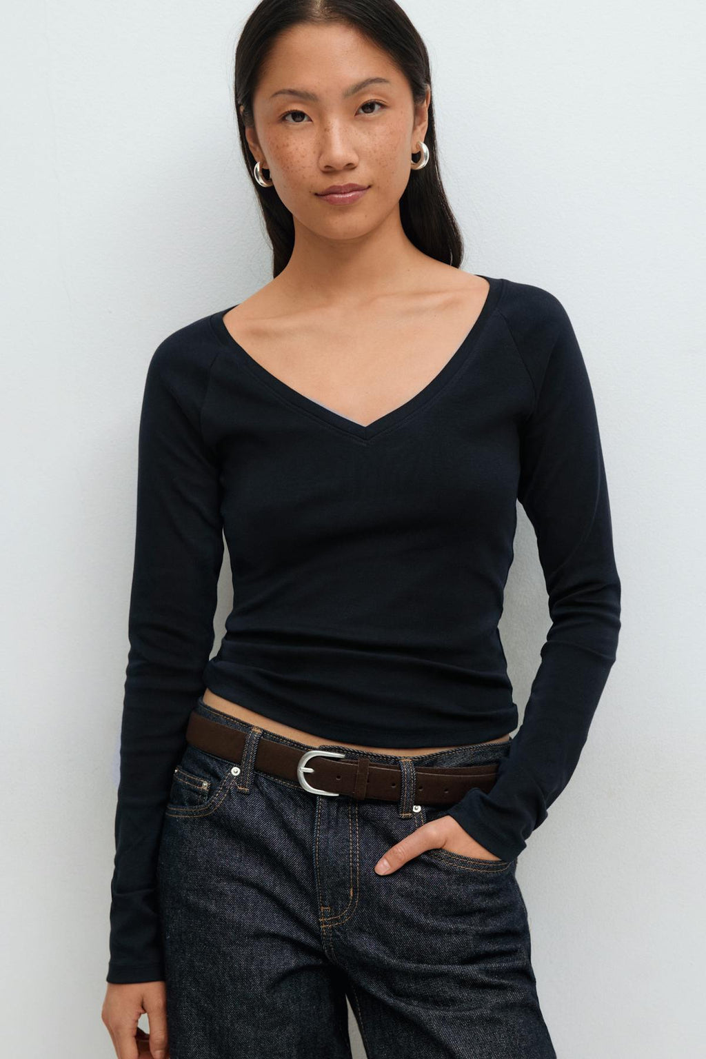 V-neck top