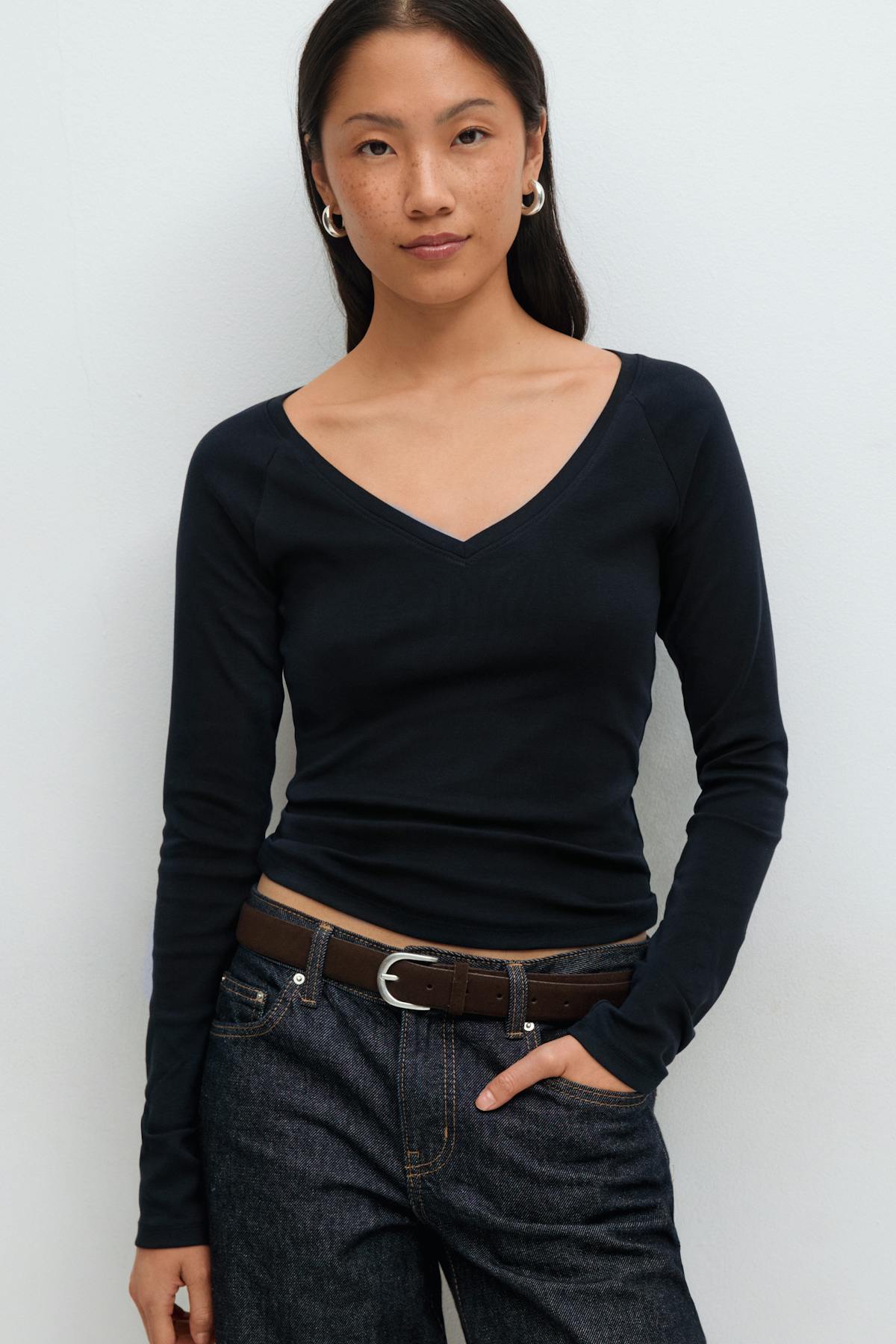 V-neck top