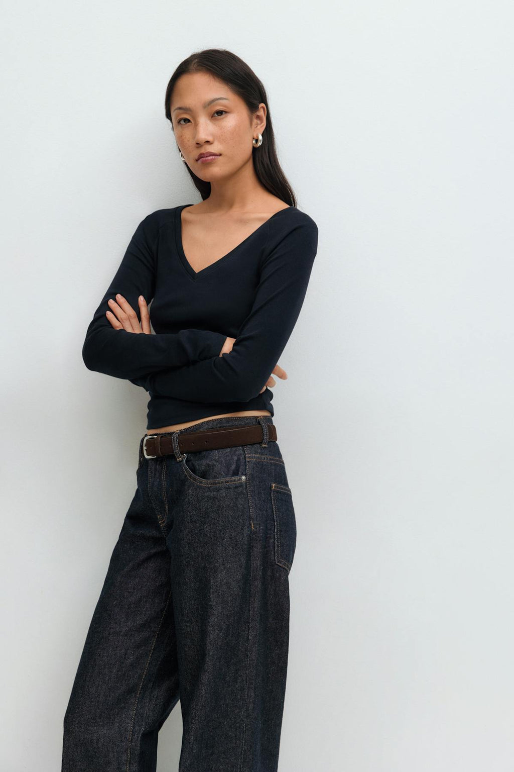 V-neck top