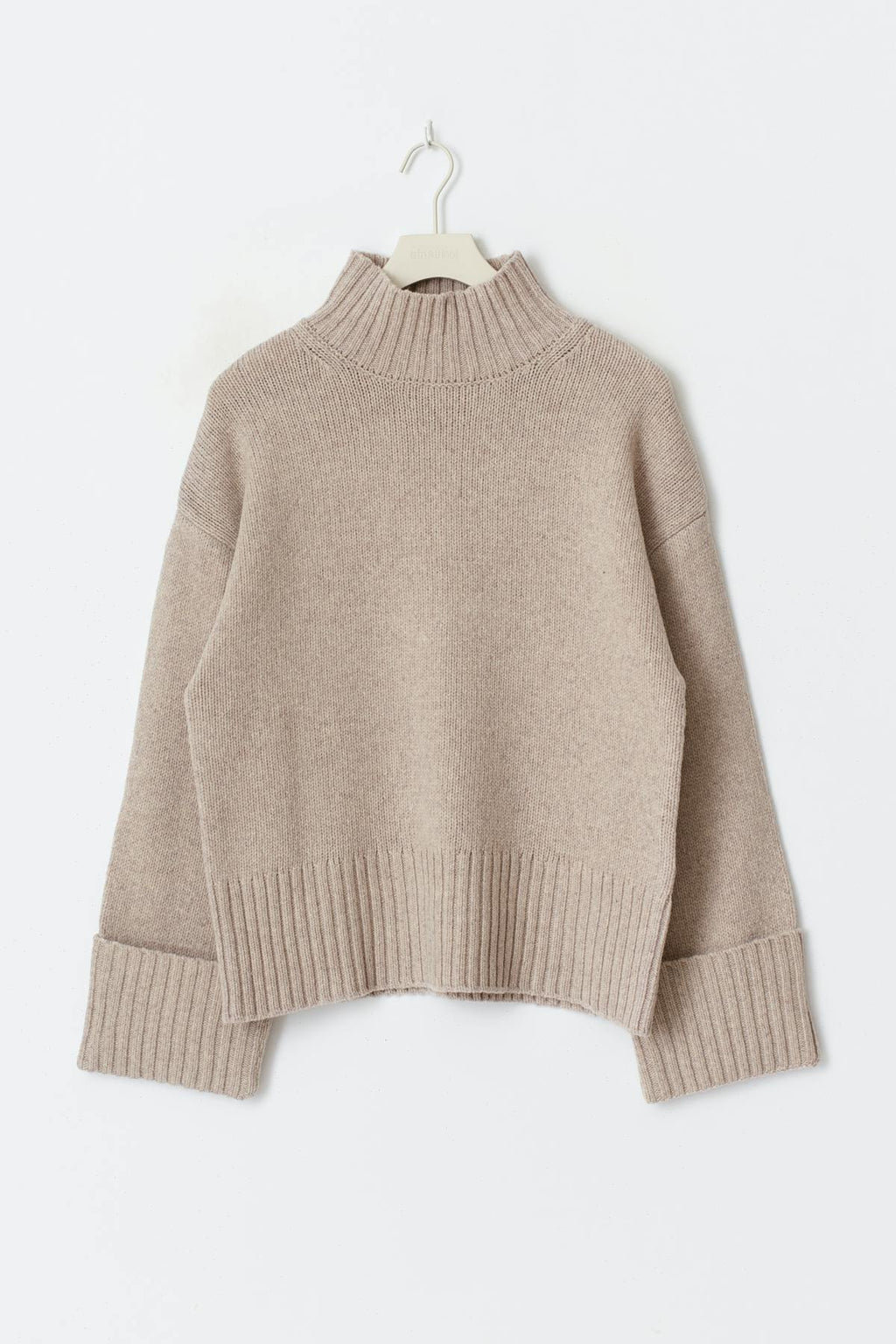 Turtleneck wool knit sweater