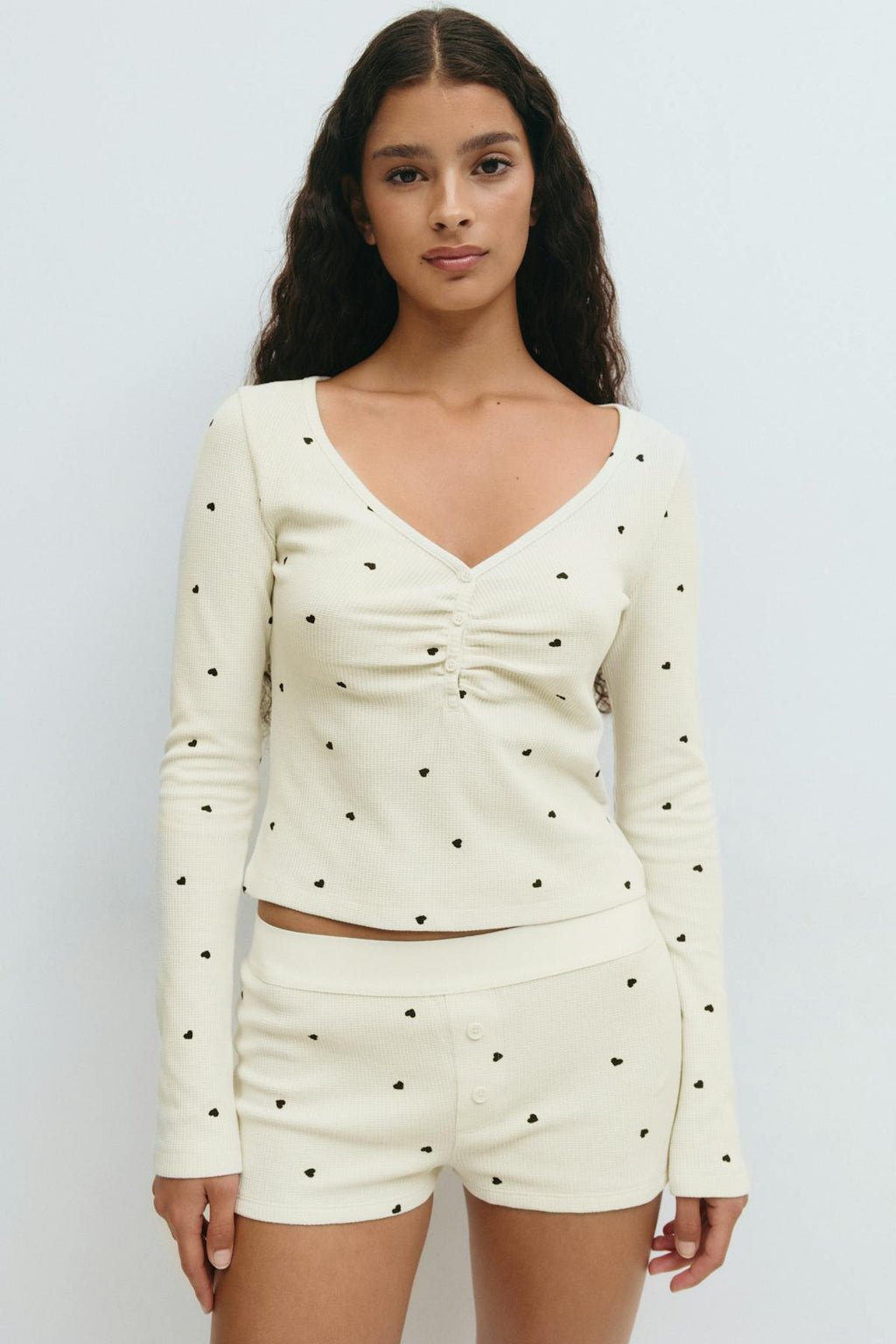 Loungewear henley top