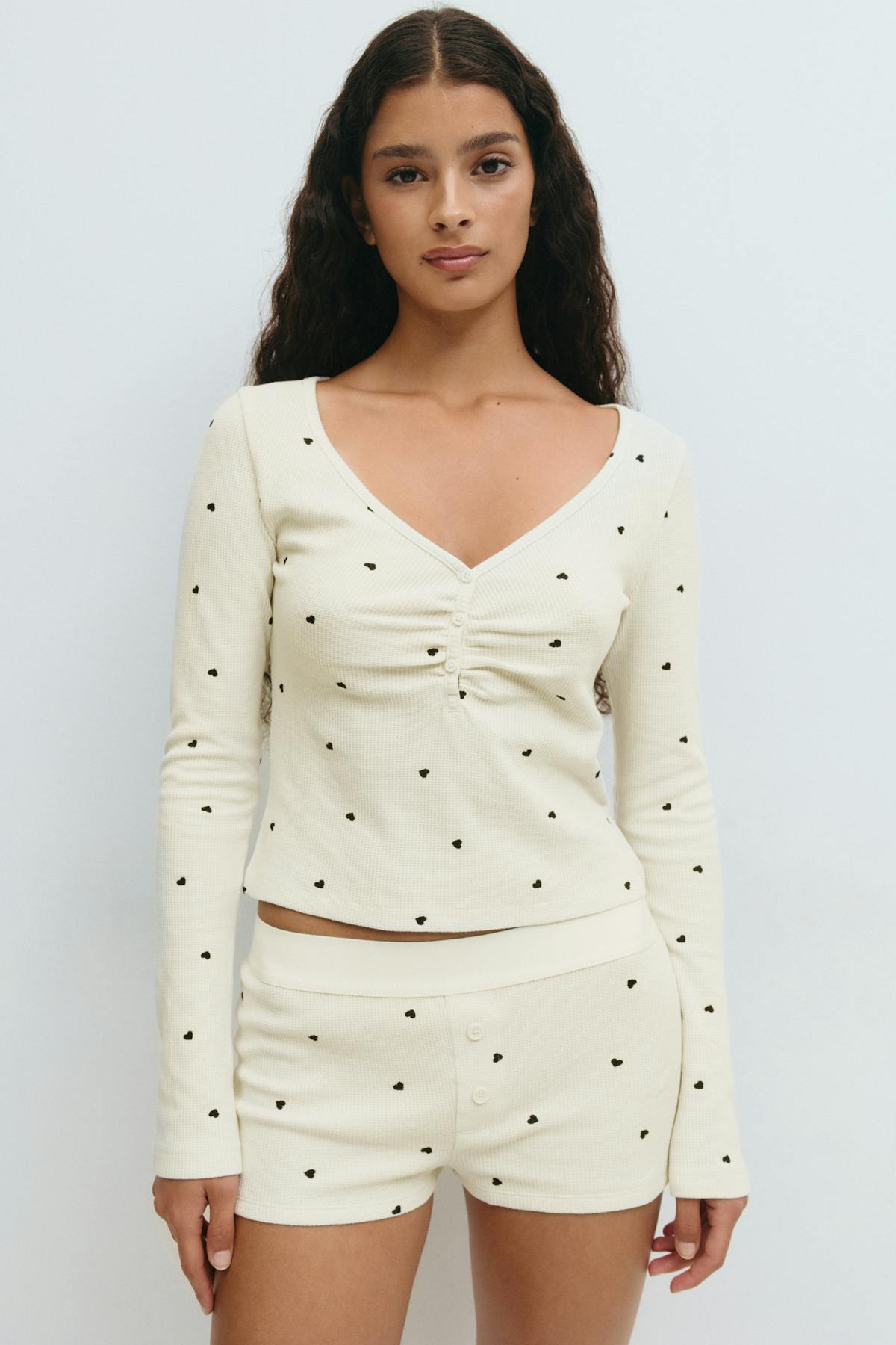 Loungewear henley top
