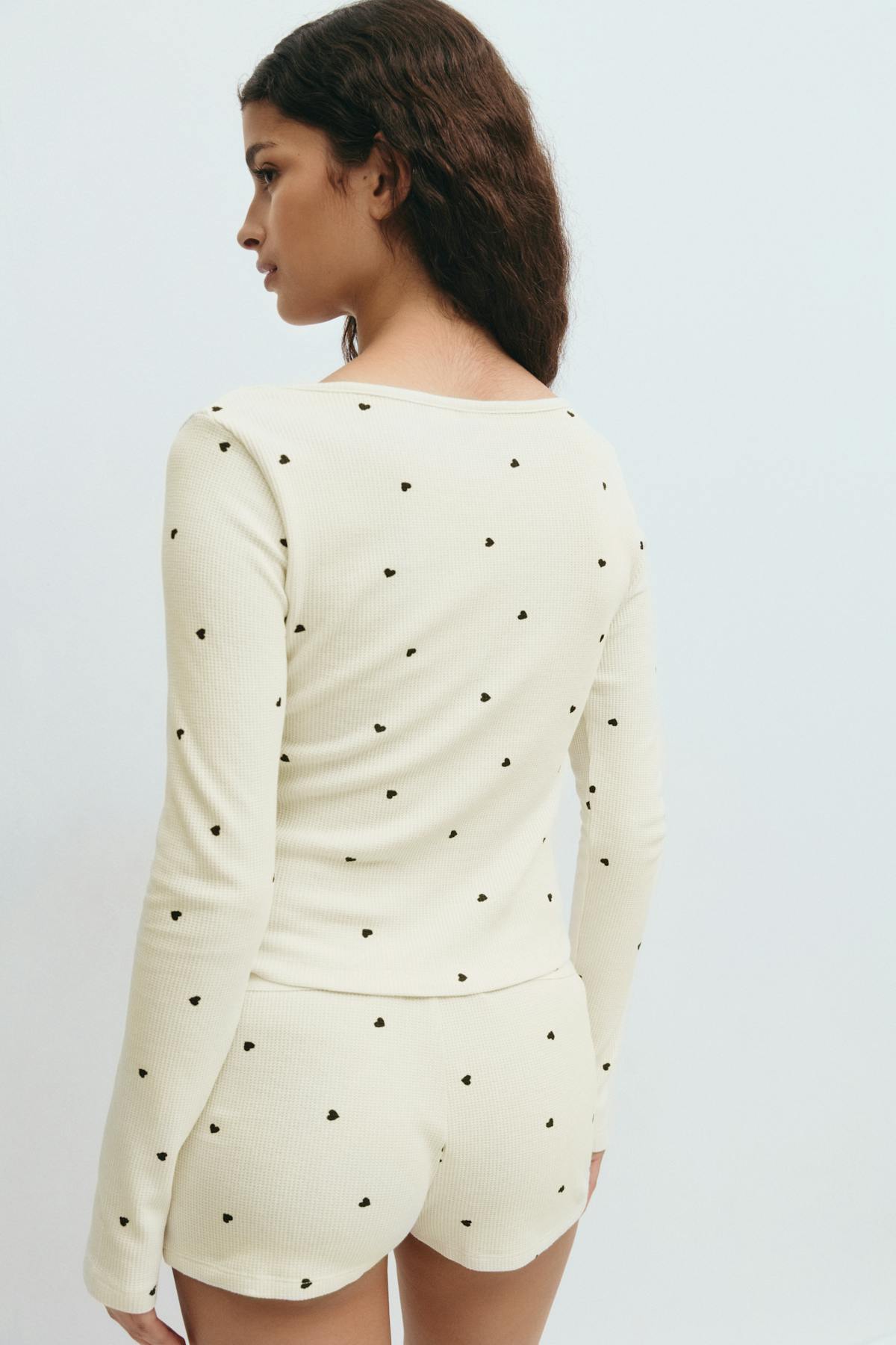 Loungewear henley top