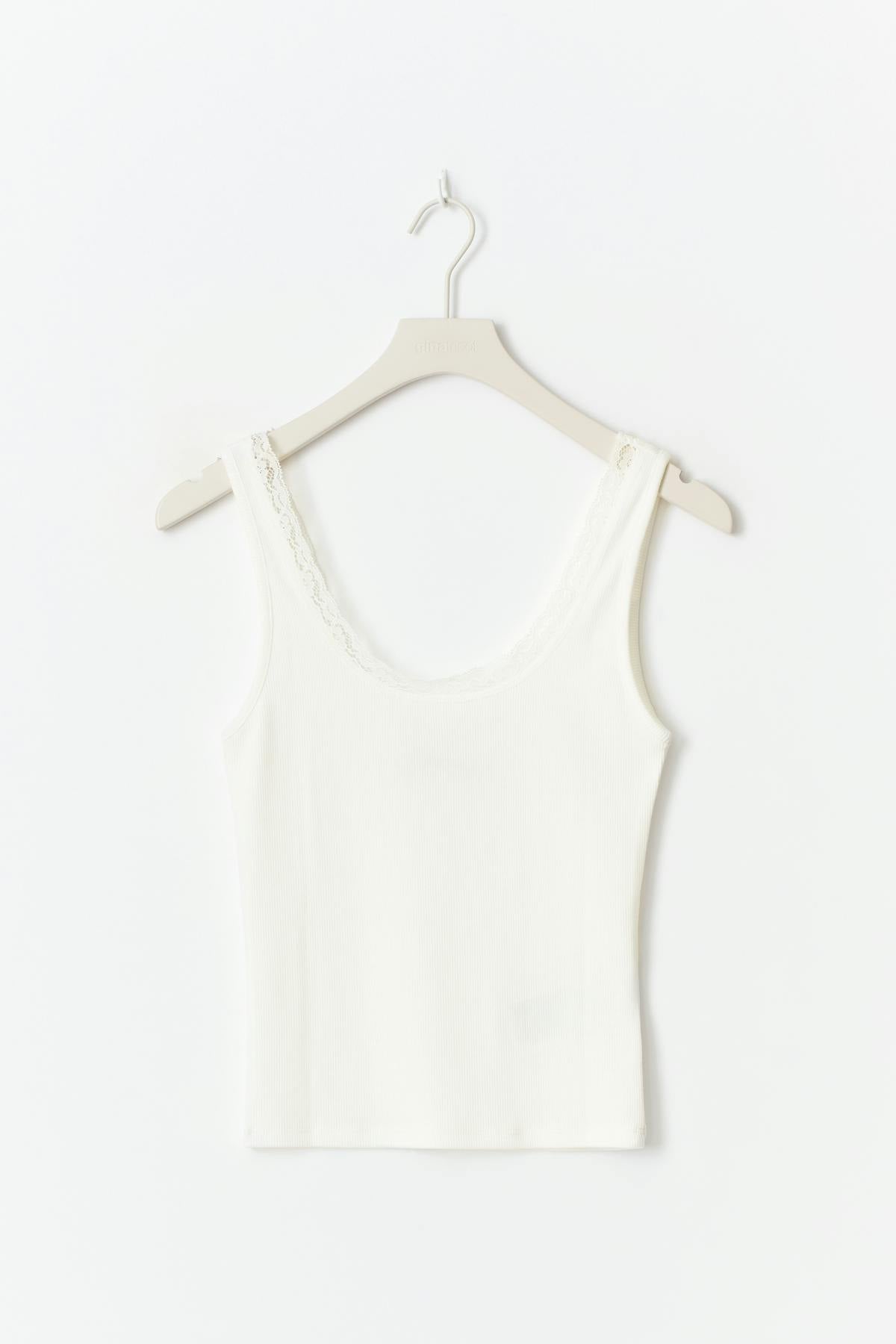 Lace detail tank