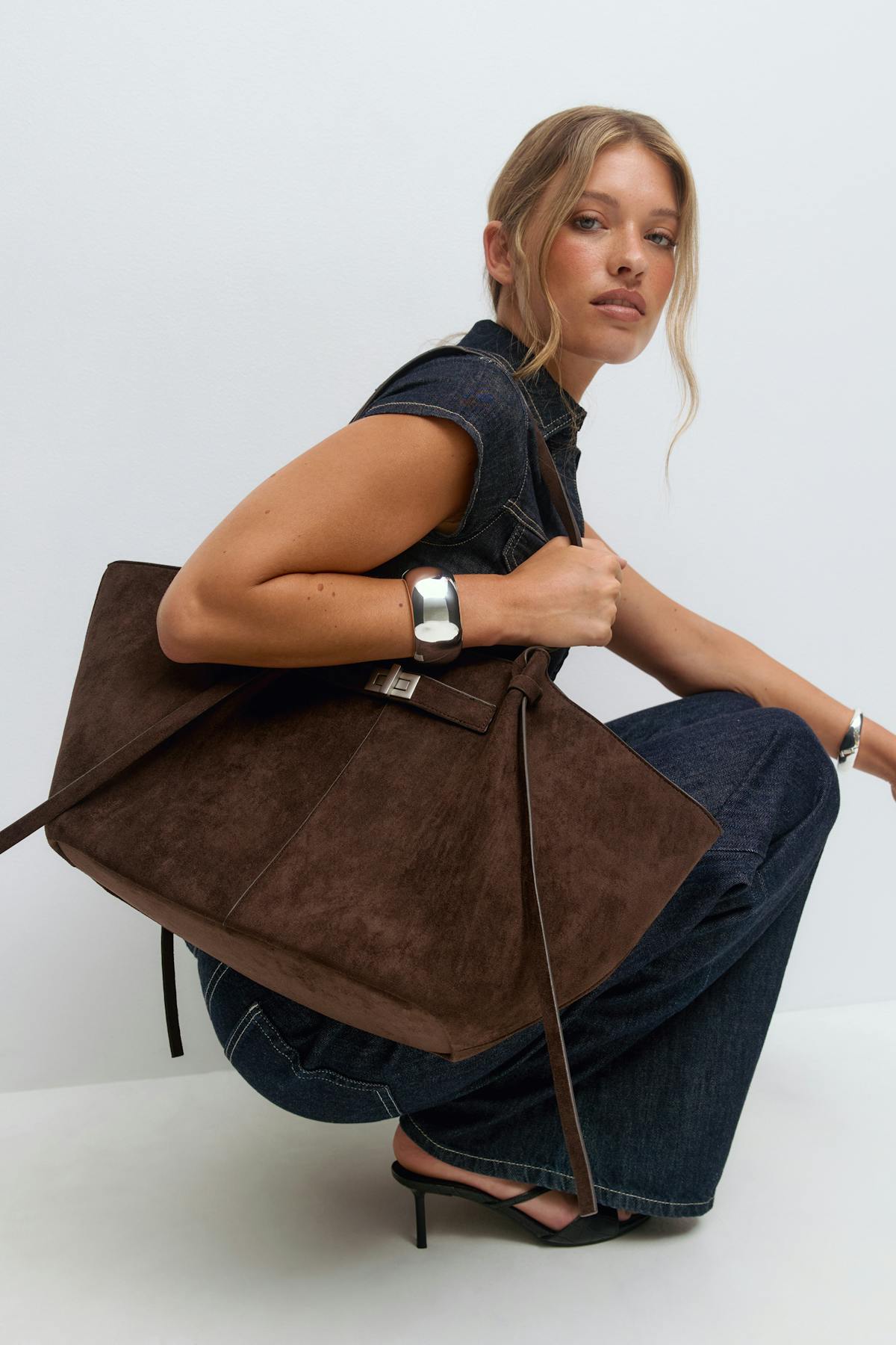 Long strap pu bag