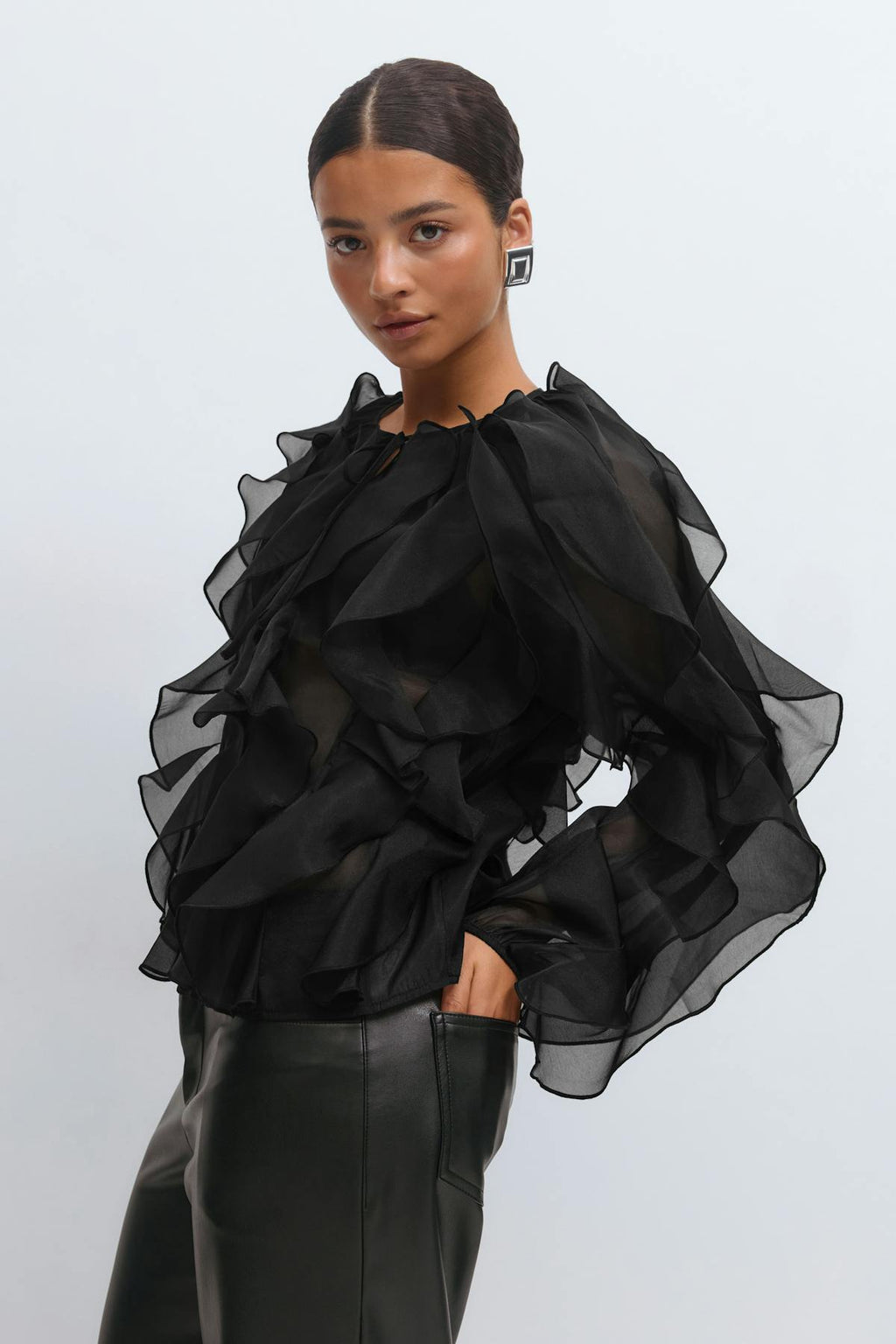 Frill blouse
