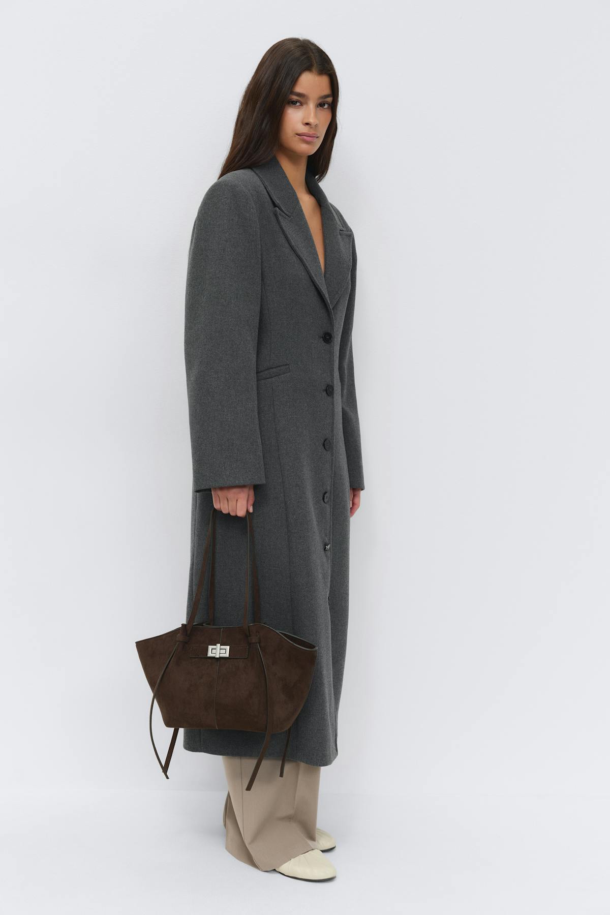 Midi long strap bag