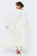 Satin loungewear robe