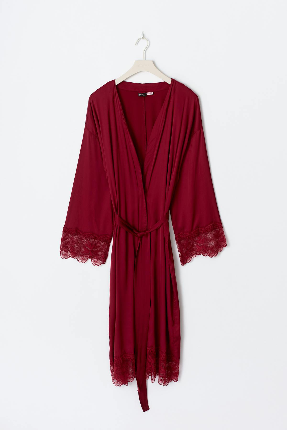 Satin loungewear robe