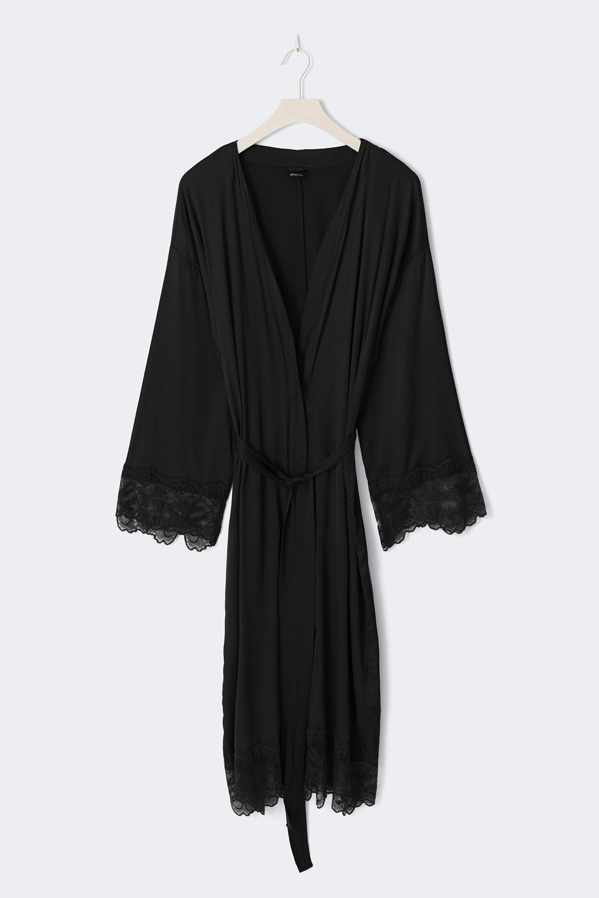 Satin loungewear robe