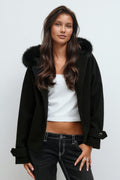 Y fur felt jacket