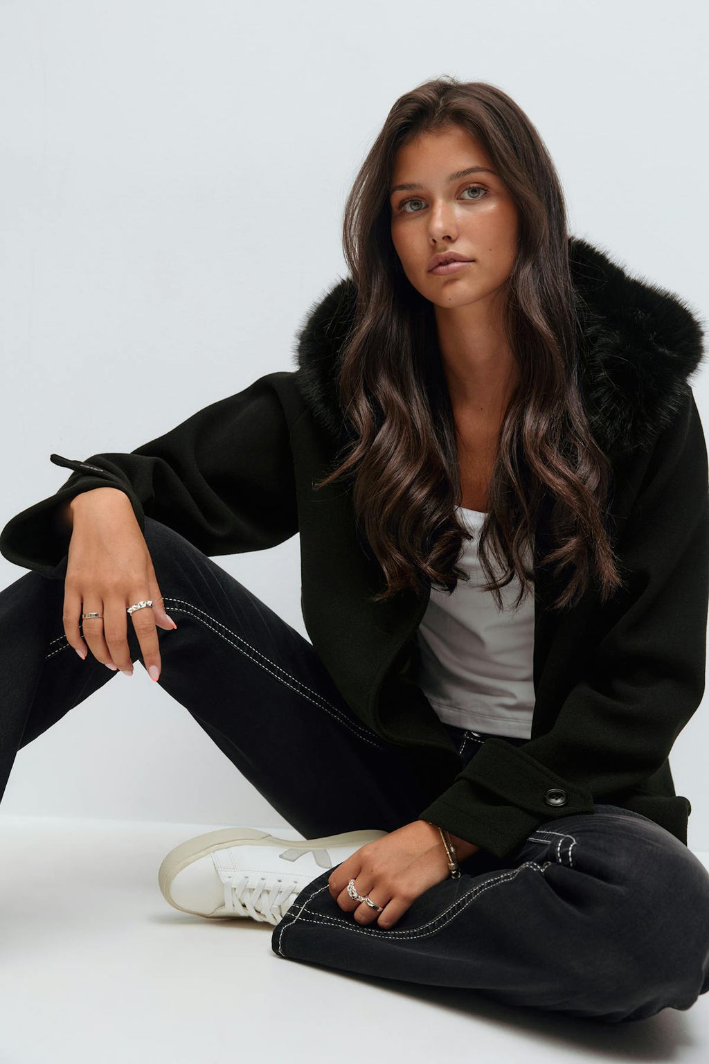 Y fur felt jacket
