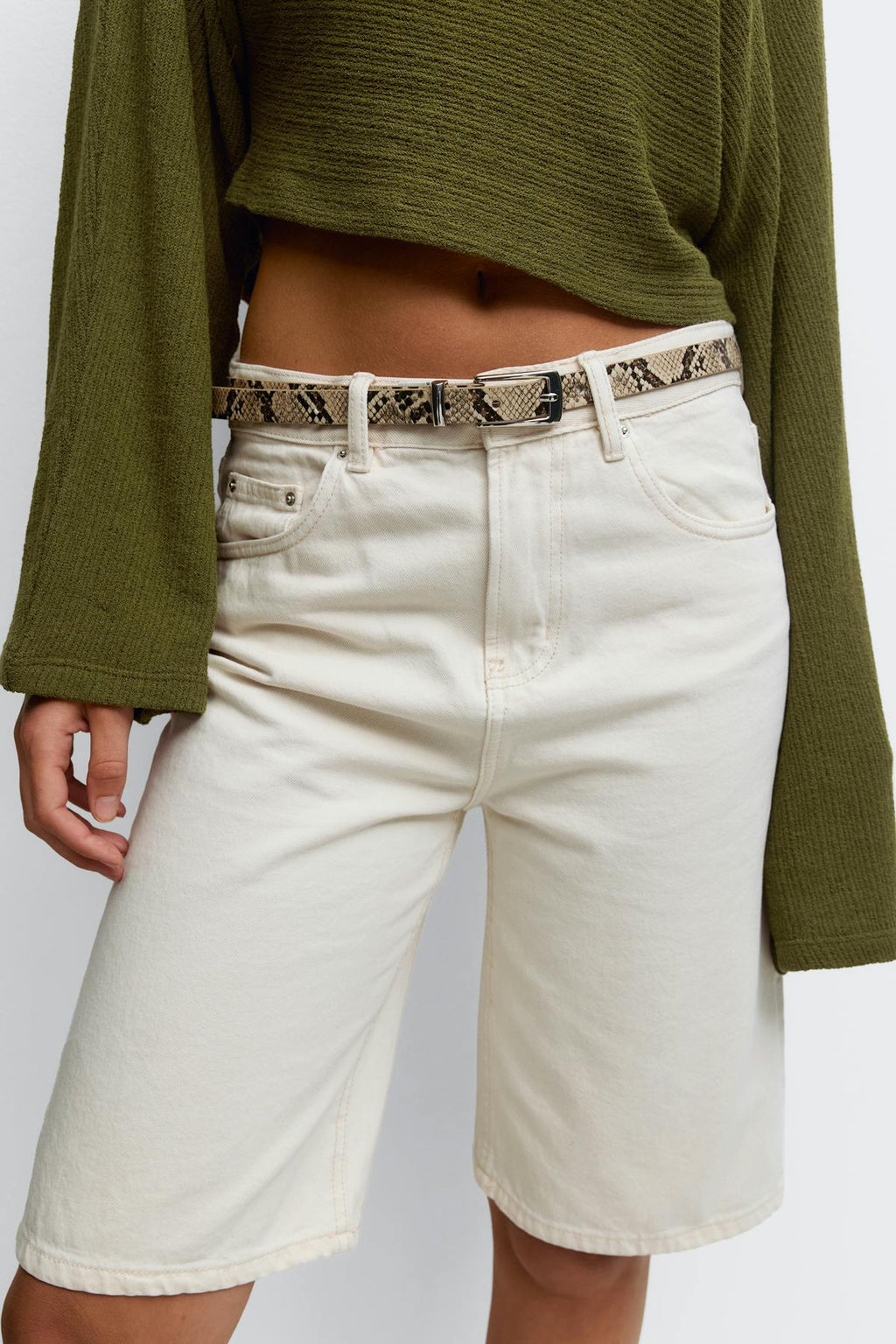 Square buckel hip belt