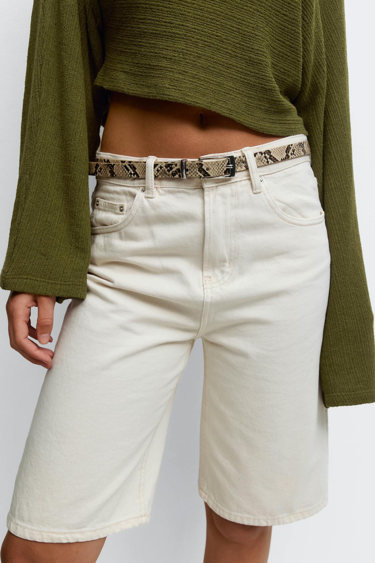 Square buckel hip belt