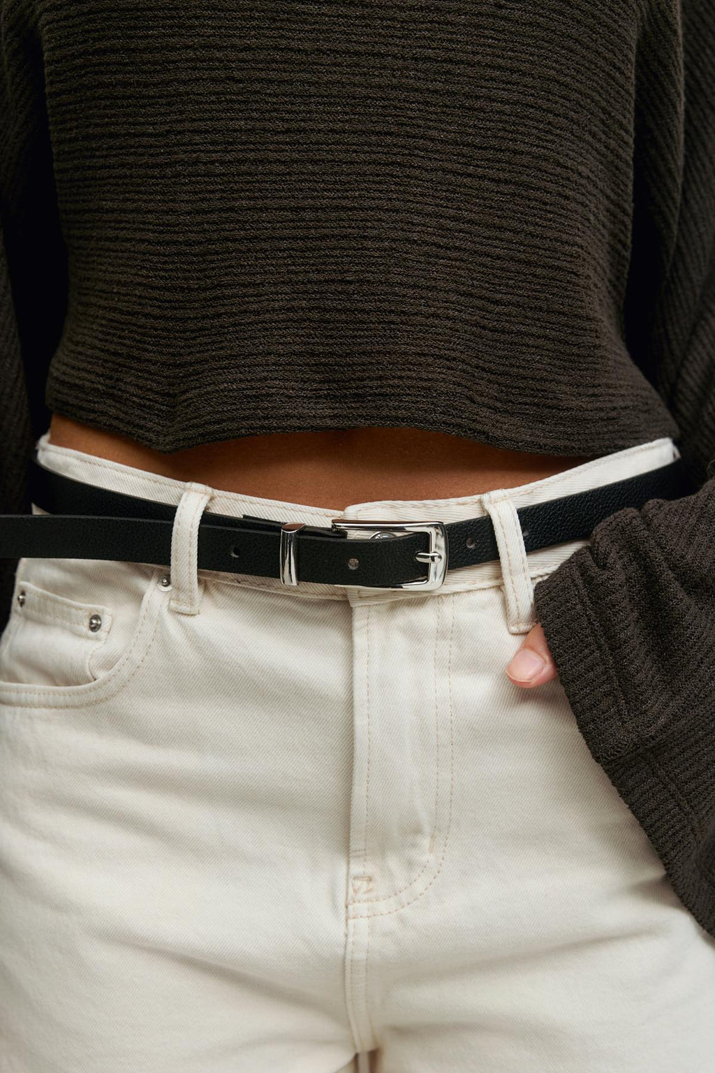 Square buckel hip belt