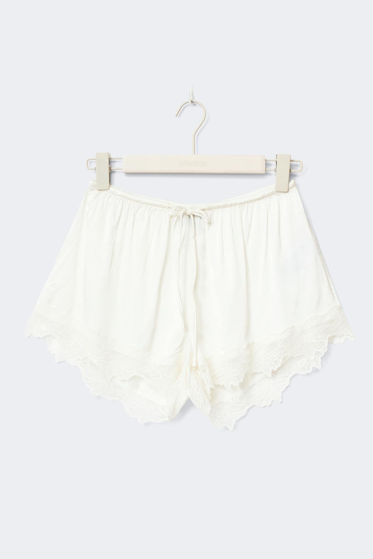 Satin loungewear shorts