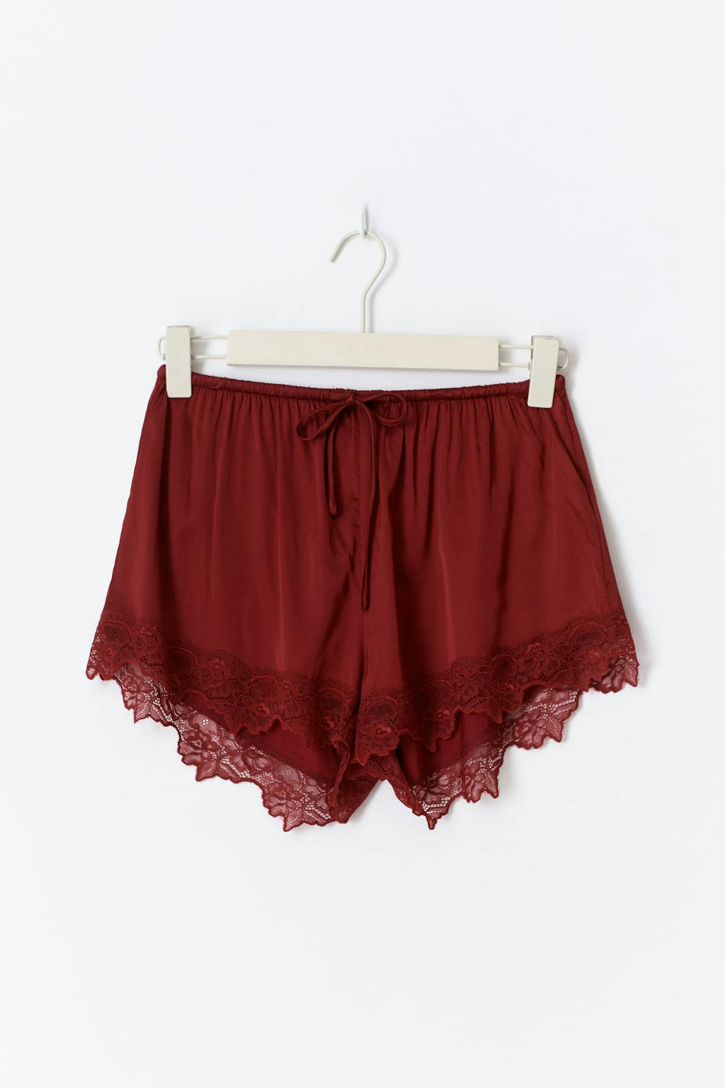 Satin loungewear shorts
