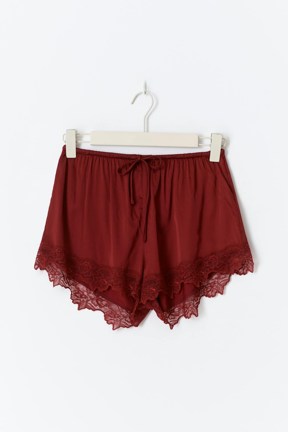 Satin loungewear shorts