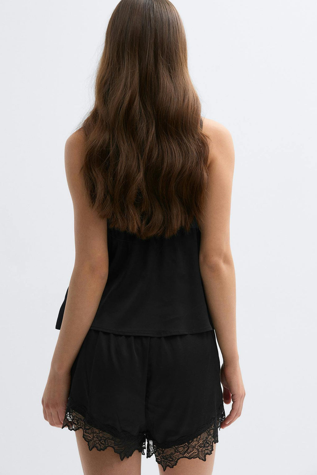 Satin loungewear shorts
