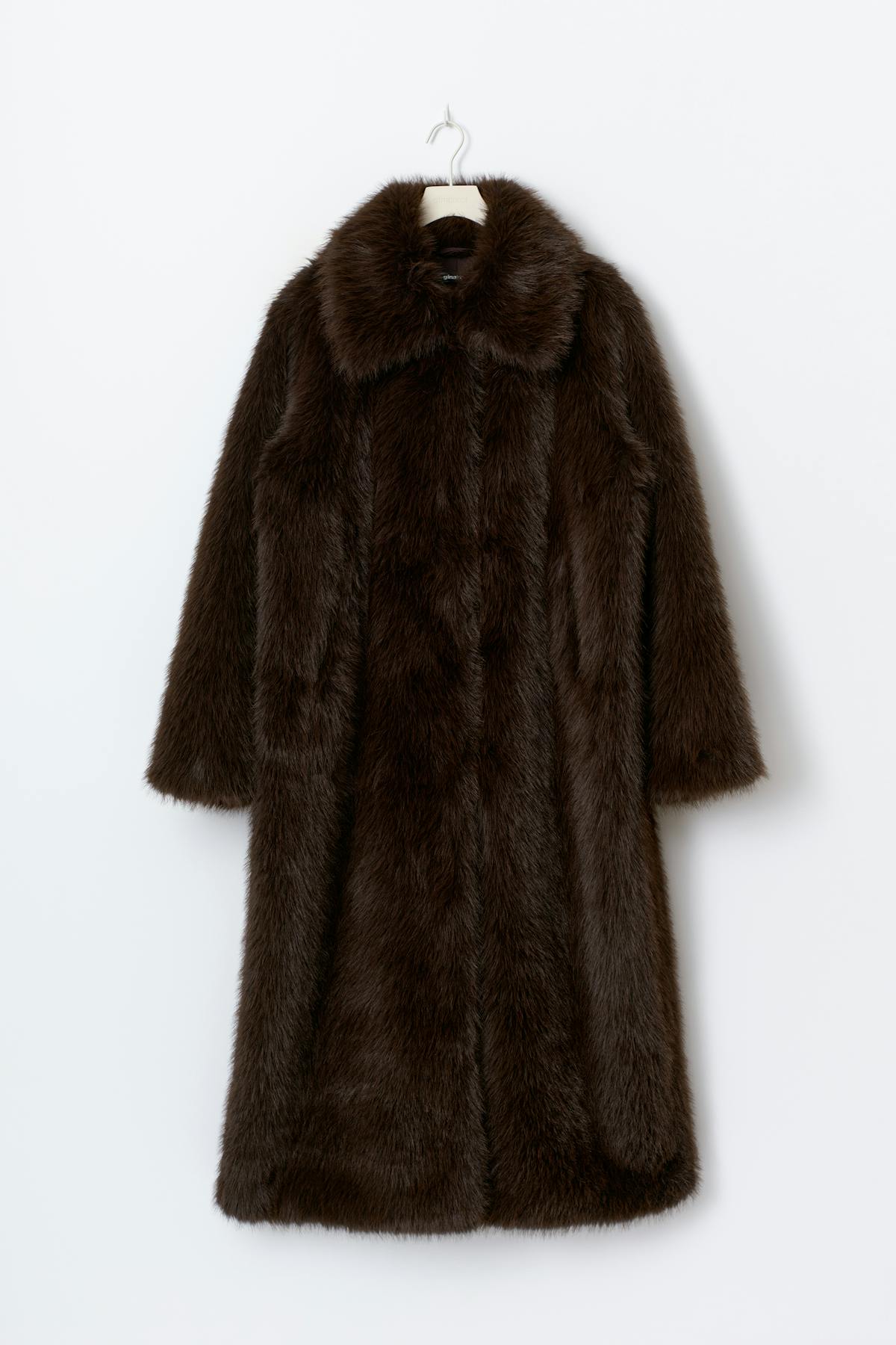 Faux fur long coat