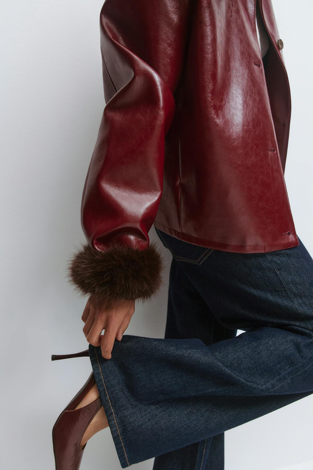 Faux fur cuffs