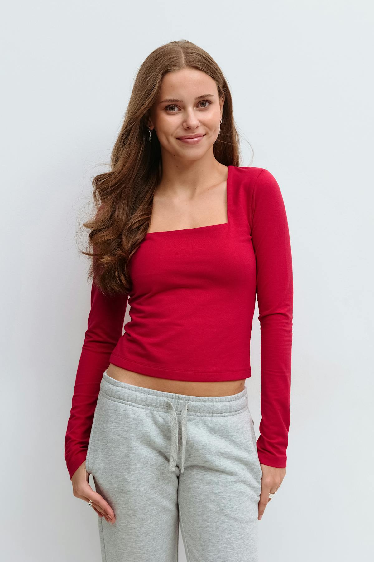 Y square neck top