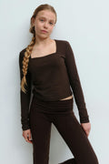 Y square neck top