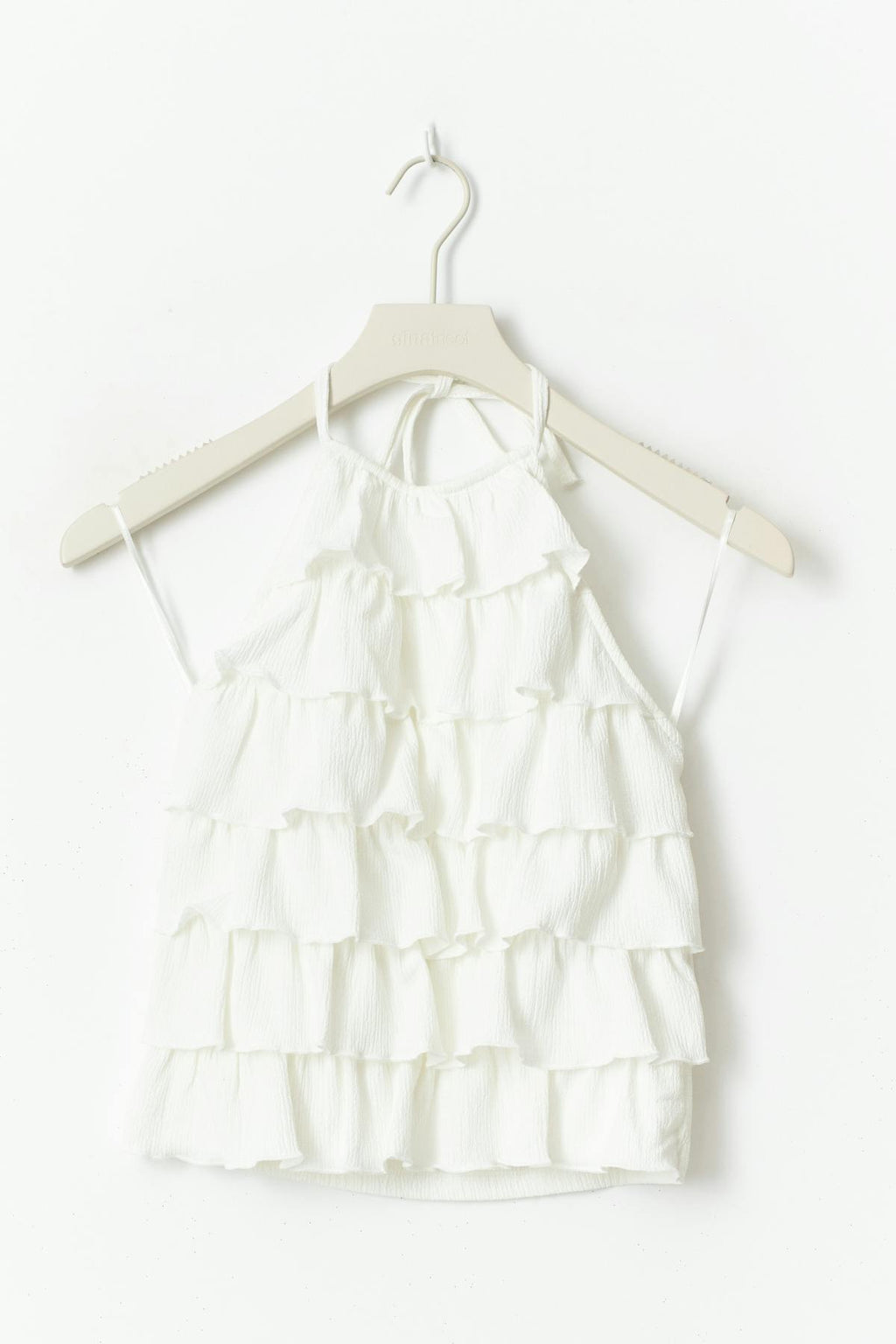 Frill halterneck top