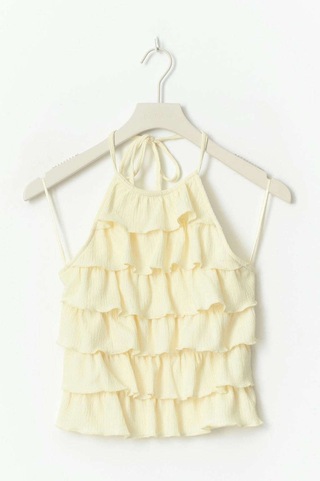 Frill halterneck top