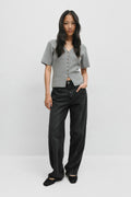 Baggy snap jeans