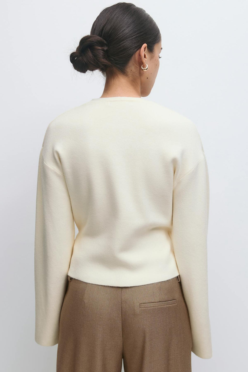 Knitted wrap cardigan
