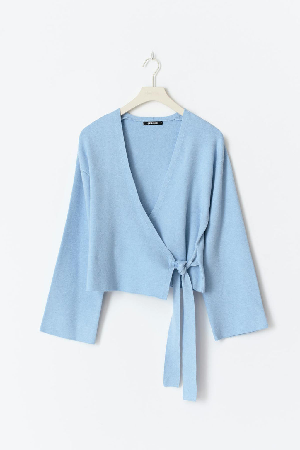 Knitted wrap cardigan