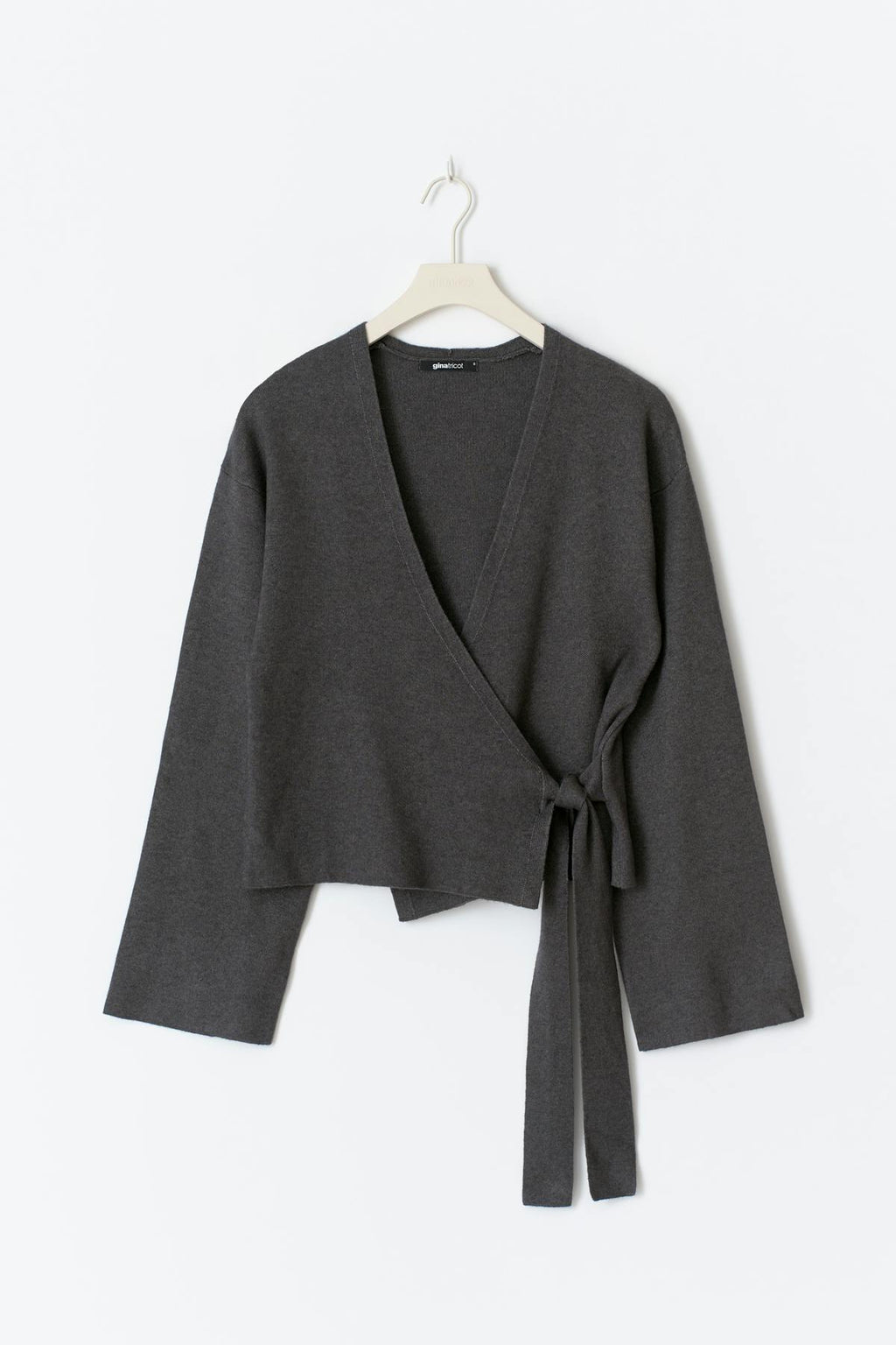 Knitted wrap cardigan