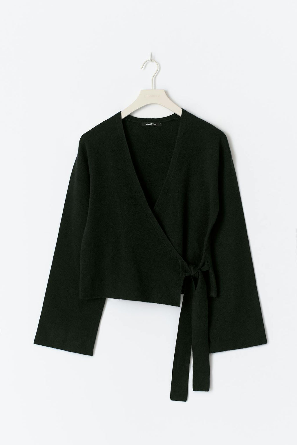 Knitted wrap cardigan