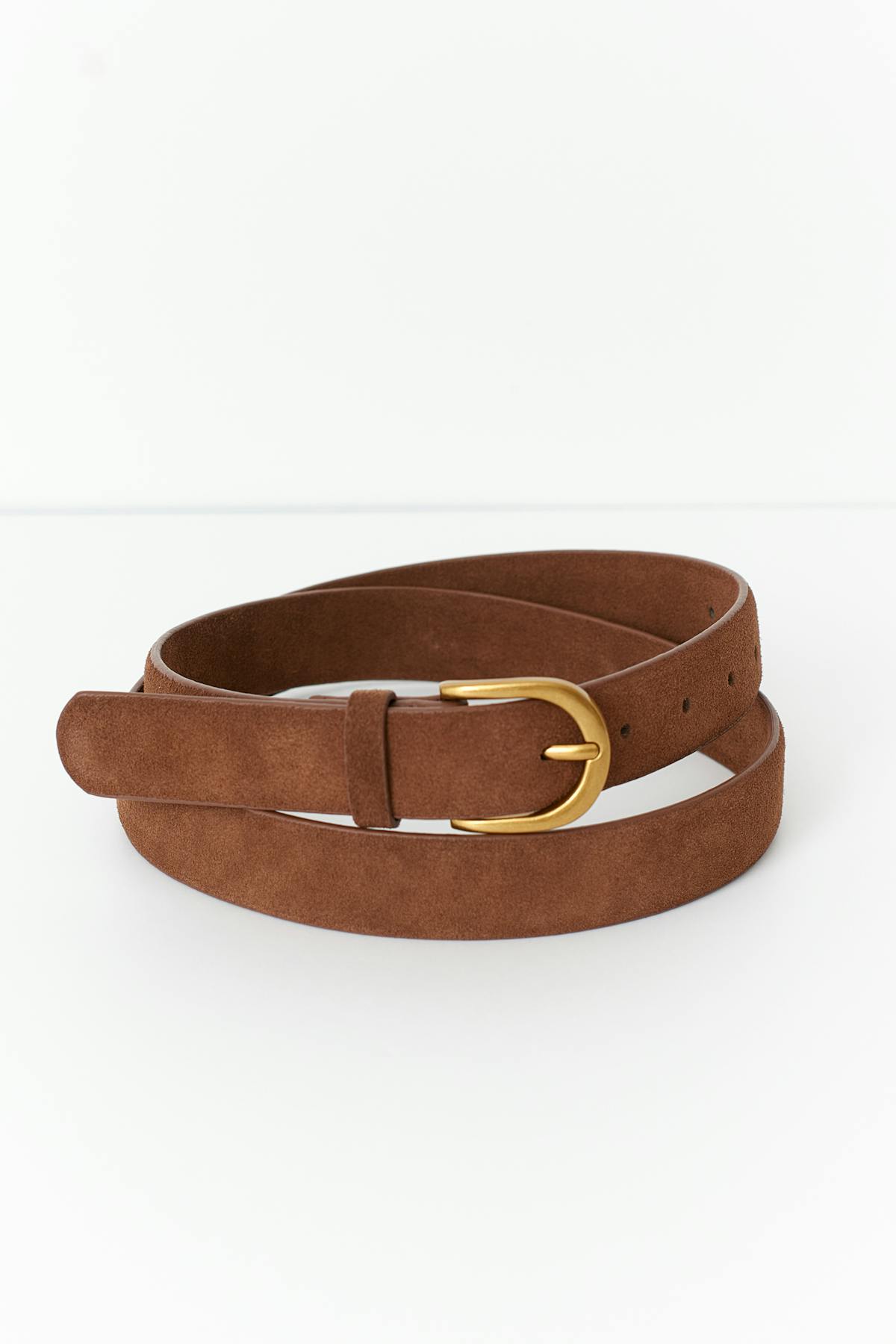 Suede belt