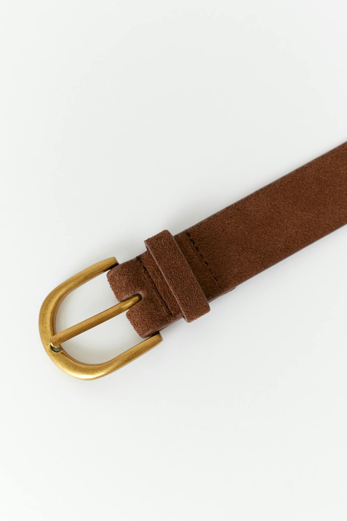 Suede belt