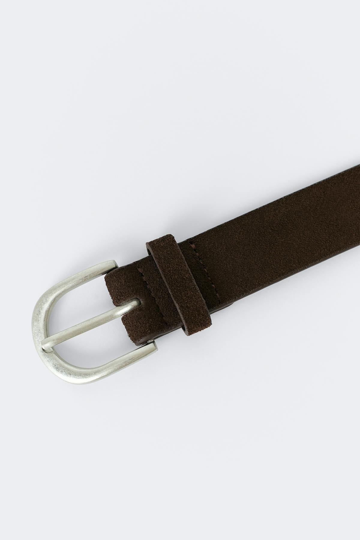 Suede belt