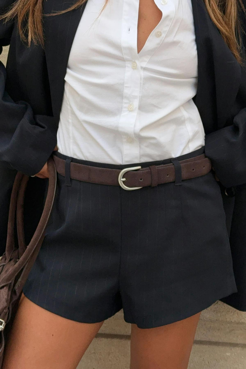 Suede belt