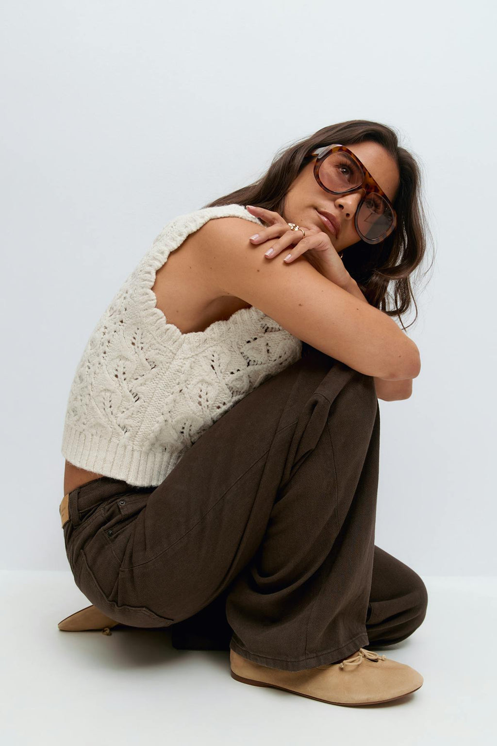 Knitted vest