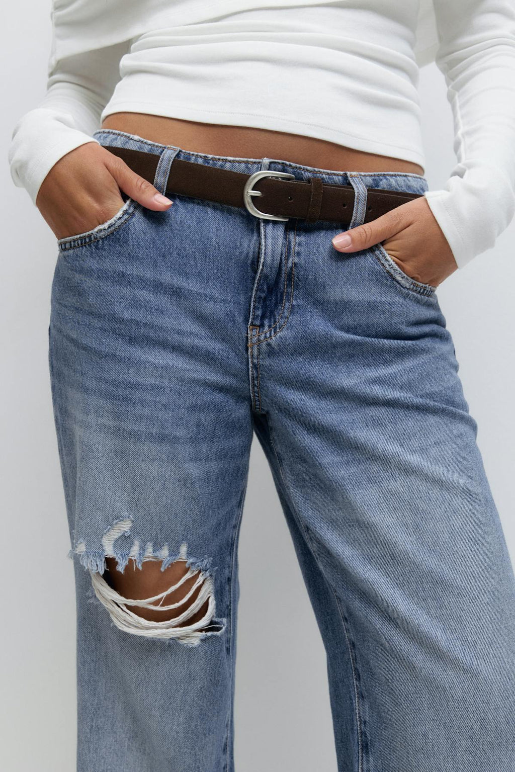 Wide petite jeans