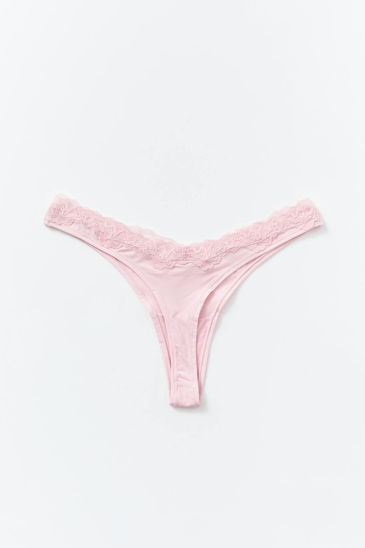 2-pack soft lace detail thong