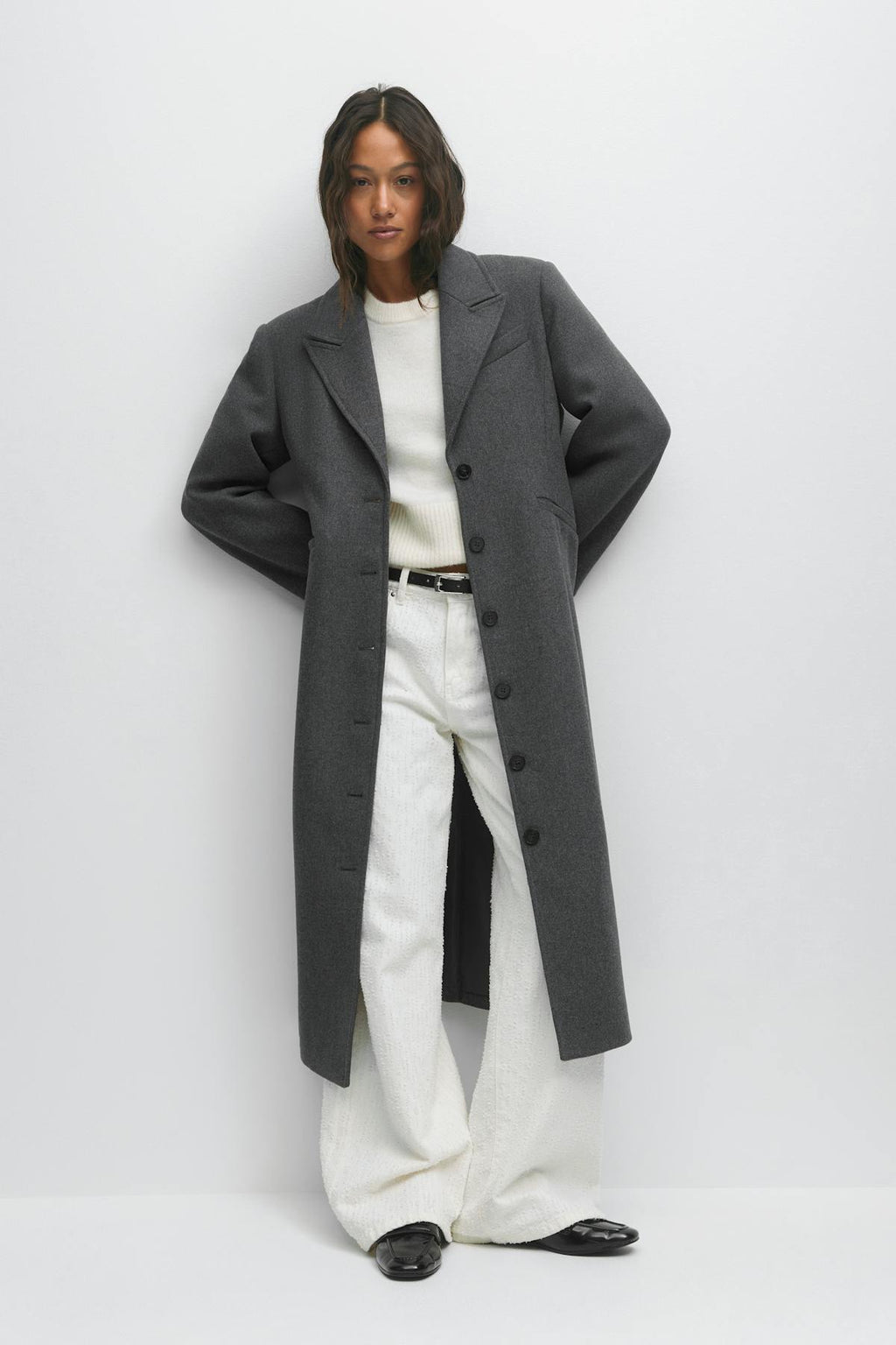 Shaped long coat