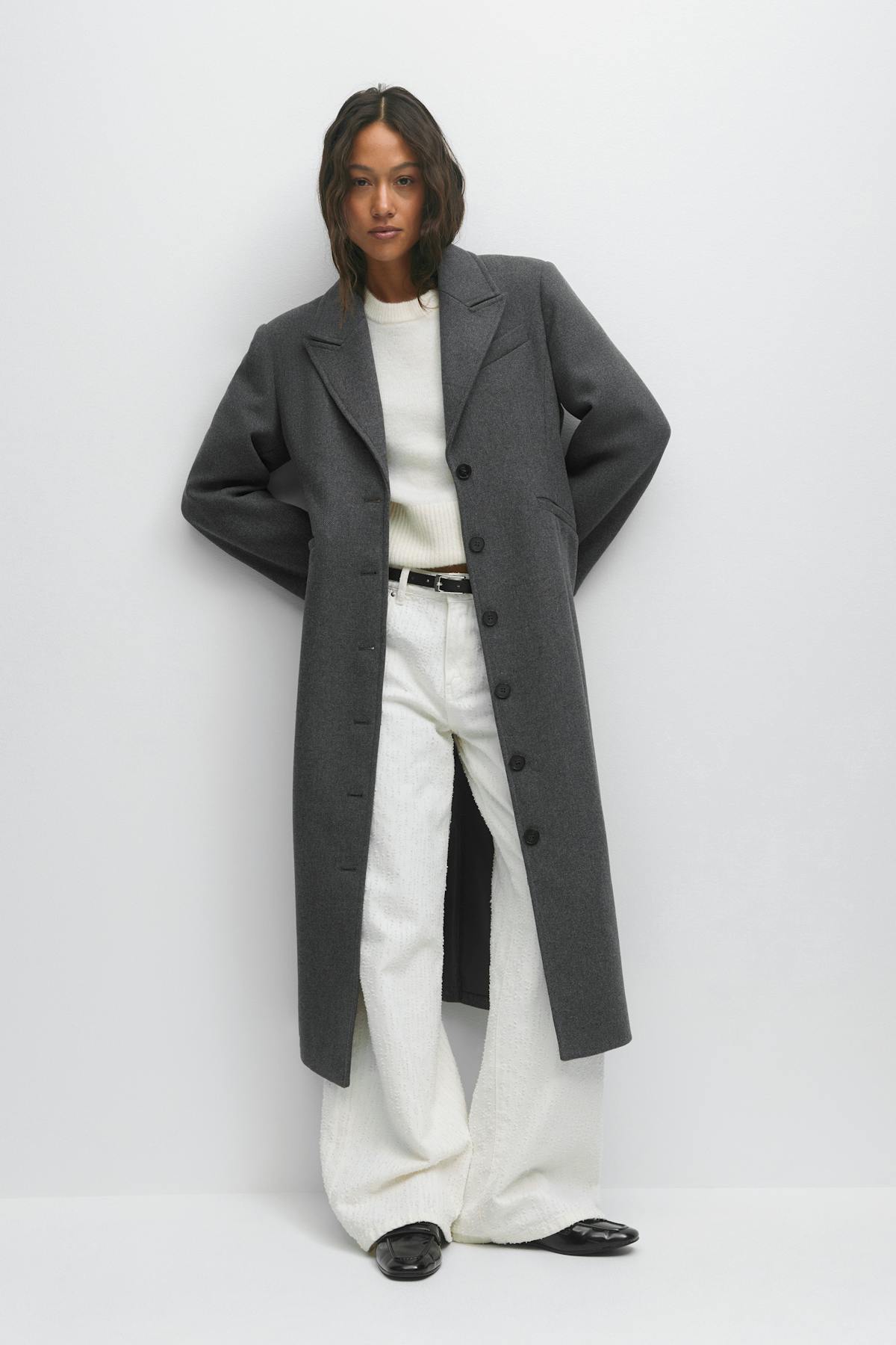 Shaped long coat