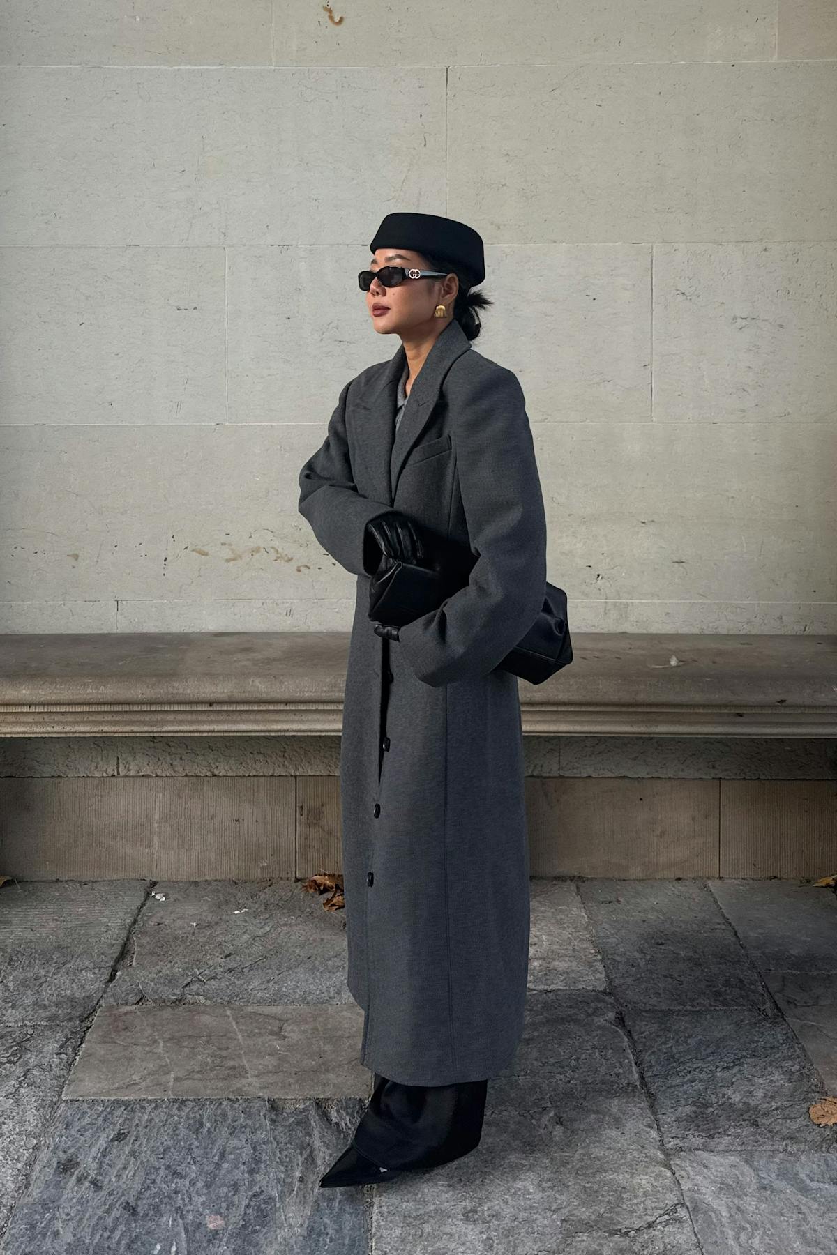 Shaped long coat