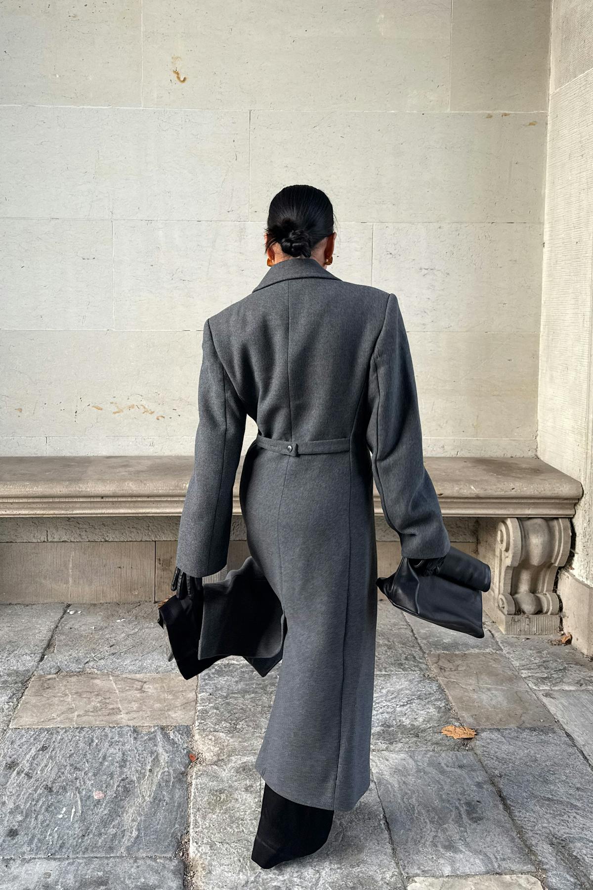 Shaped long coat