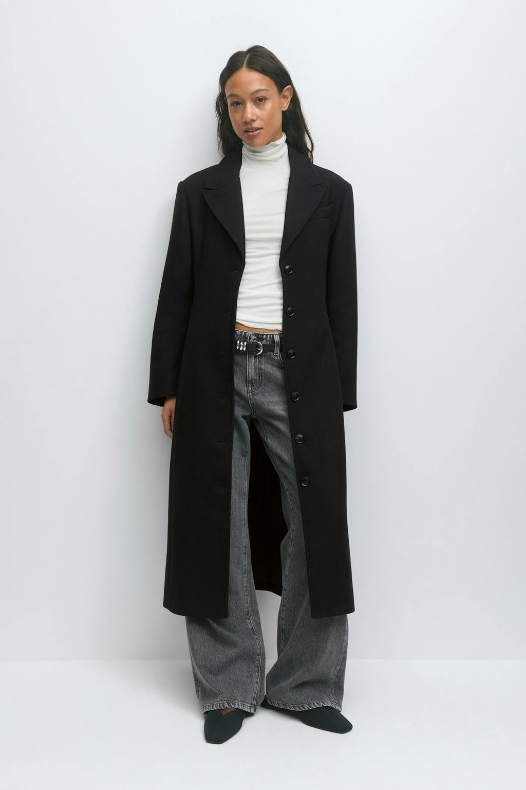 Shaped long coat